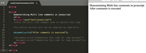 js multiline comments.